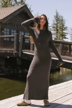 Bohme Grove Ribbed Maxi Dress in