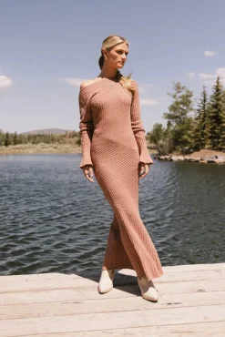 Bohme Grove Ribbed Maxi Dress in
