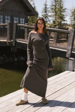 Bohme Grove Ribbed Maxi Dress in