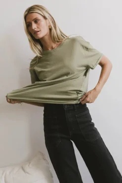 Bohme Gunner Basic Tee in Light Olive