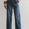 Bohme Haley Distressed Wide Leg Jeans