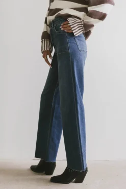 Bohme Haley Distressed Wide Leg Jeans