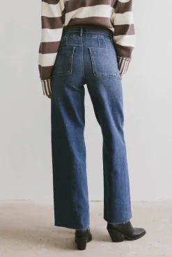 Bohme Haley Distressed Wide Leg Jeans
