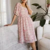 Bohme Hannah Floral Midi Dress