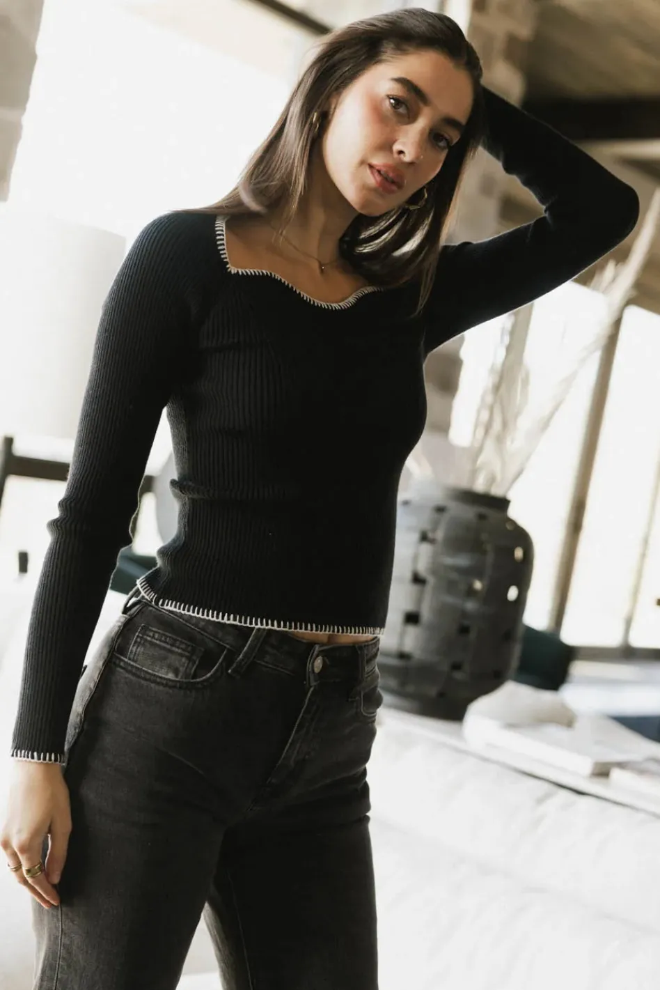 Bohme Hazel Ribbed Sweater in