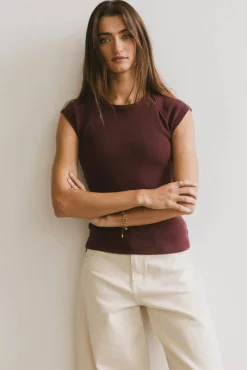 Bohme Huxley Cap Sleeve Top in