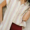 Bohme Imogen Striped Button Up - FINAL SALE