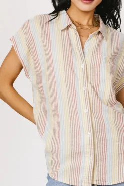 Bohme Imogen Striped Button Up - FINAL SALE
