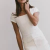 Bohme Irene Square Neck Top in