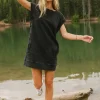 Bohme Isla Contrast Ribbed Mini Dress - FINAL SALE