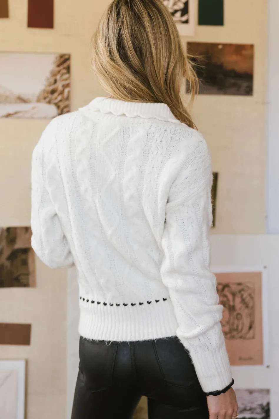 Bohme Ivy Cable Knit Sweater