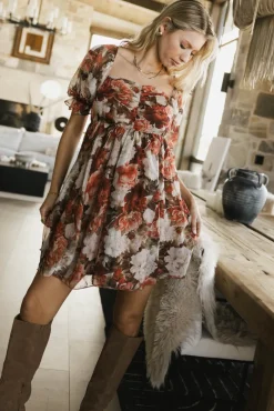 Bohme Jackee Floral Mini Dress