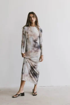 Bohme Jamie Watercolor Bodycon Dress
