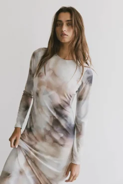 Bohme Jamie Watercolor Bodycon Dress