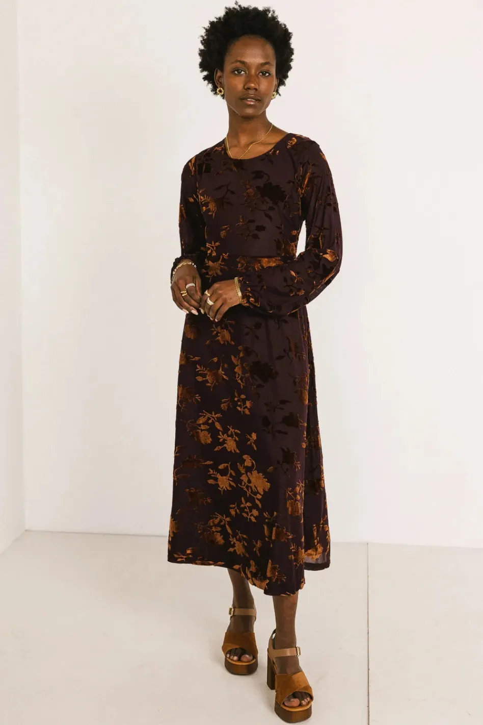 Bohme Jane Velvet Midi Dress
