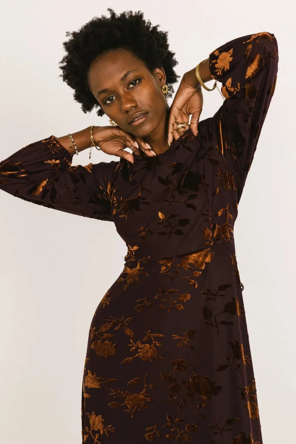 Bohme Jane Velvet Midi Dress