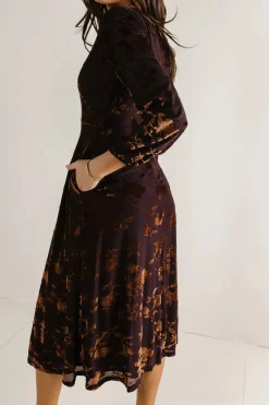Bohme Jane Velvet Midi Dress
