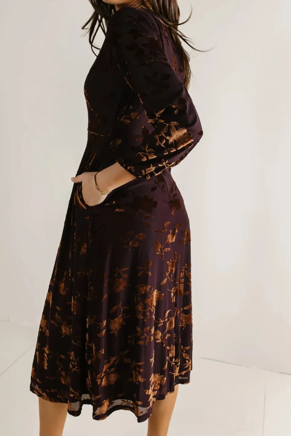 Bohme Jane Velvet Midi Dress