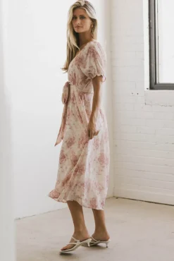 Bohme Janie Waist Tie Midi Dress
