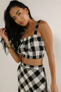 Bohme Jasmine Plaid Crop Top - FINAL SALE