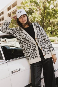 Bohme Jennifer Geometric Cardigan