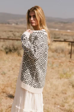 Bohme Jennifer Geometric Cardigan