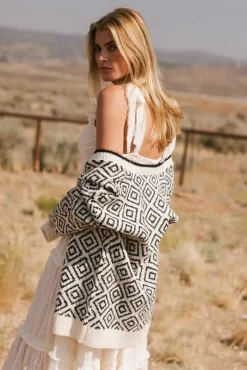 Bohme Jennifer Geometric Cardigan