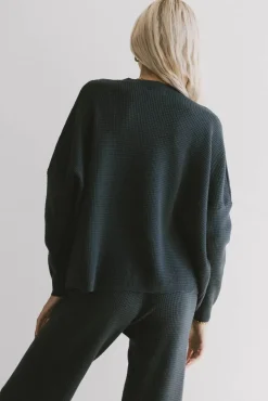 Bohme Jesse Waffle Knit Top in