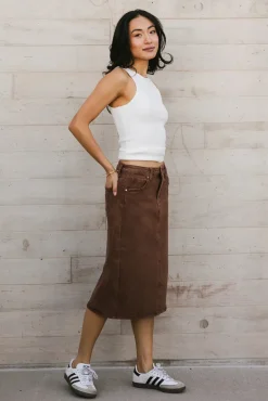 Bohme Jordan Denim Skirt in