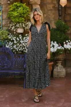 Bohme Josephine Floral Tie Strap Dress