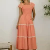 Bohme Joy Lace Trim Maxi Dress - FINAL SALE