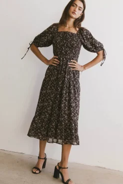 Bohme Juna Floral Midi Dress