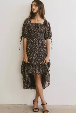 Bohme Juna Floral Midi Dress