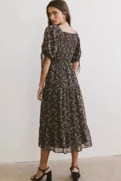 Bohme Juna Floral Midi Dress