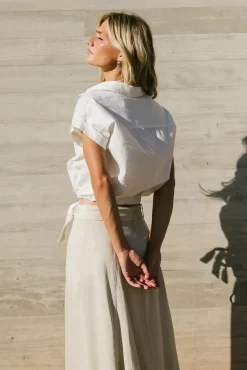 Bohme Junie Cinch Waist Button Up - FINAL SALE