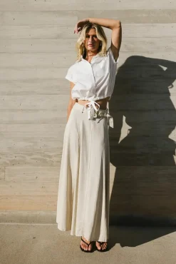 Bohme Junie Cinch Waist Button Up - FINAL SALE