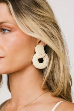 Bohme Juno Braided Straw Earrings in