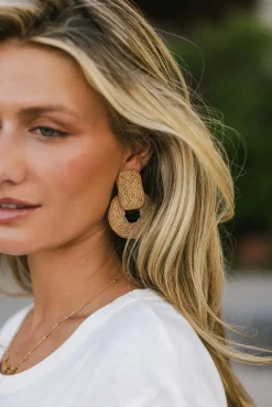 Bohme Juno Braided Straw Earrings in