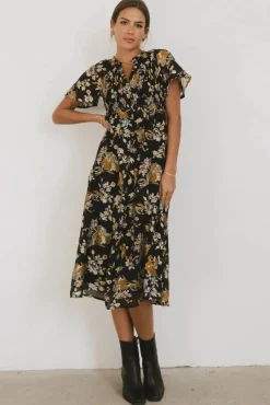 Bohme Kaitlyn Floral Midi Dress