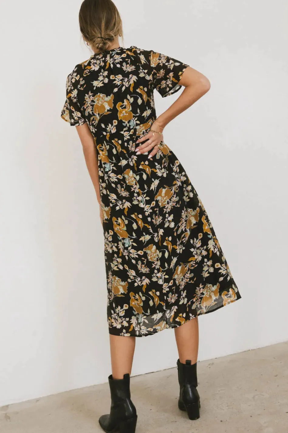 Bohme Kaitlyn Floral Midi Dress
