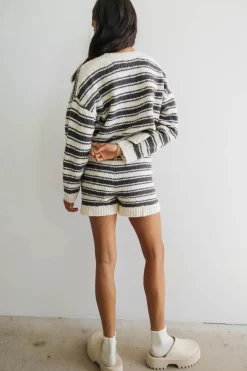 Bohme Kamryn Striped Knit Shorts