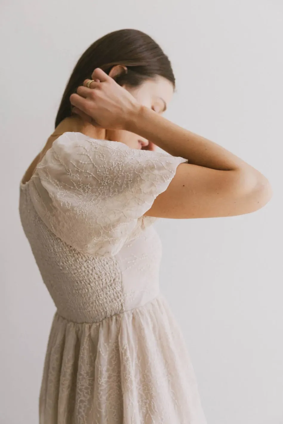 Bohme Karrie Embroidered Midi Dress in
