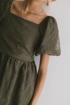 Bohme Karrie Embroidered Midi Dress in