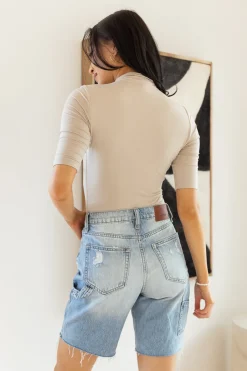 Bohme Kaya Mock Neck Bodysuit in - FINAL SALE