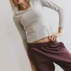 Bohme Kendra Basic Top in Heather Grey