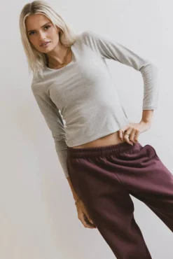 Bohme Kendra Basic Top in Heather Grey