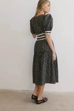 Bohme Kendra Ditsy Floral Midi Dress in