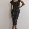Bohme Kensie Ruched Midi Dress