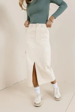 Bohme Khloe Cargo Denim Skirt