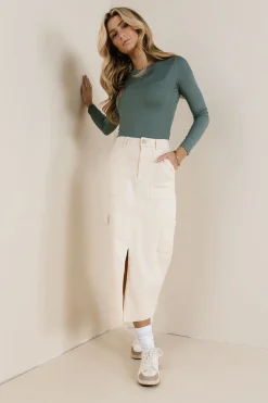 Bohme Khloe Cargo Denim Skirt